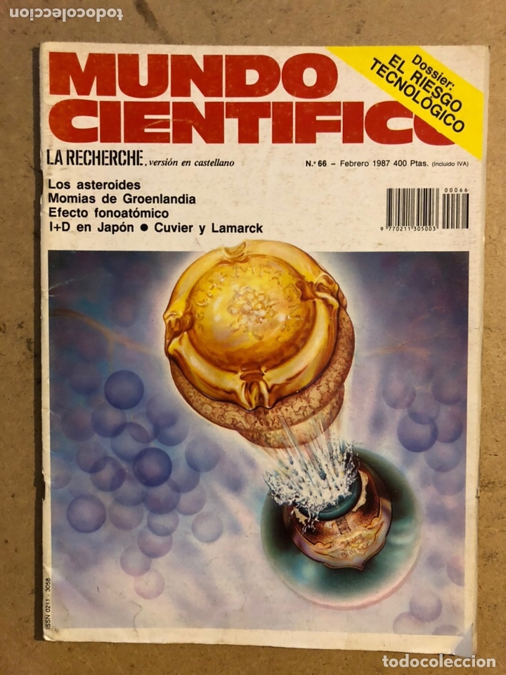 Collezionismo di Riviste e Giornali: MUNDO CIENT&Iacute;FICO N&deg; 66 (FEBRERO 1987). LOS ASTEROIDES, MOMIAS EN GROENLANDIA,...