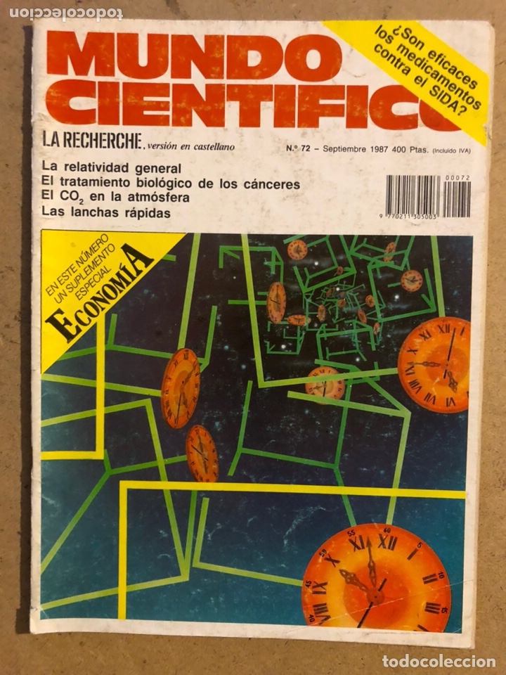 Collezionismo di Riviste e Giornali: MUNDO CIENT&Iacute;FICO N&deg; 72 (SEPTIEMBRE 1987). LA RELATIVIDAD GENERAL, LAS LANCHAS R&Aacute;PIDAS,...