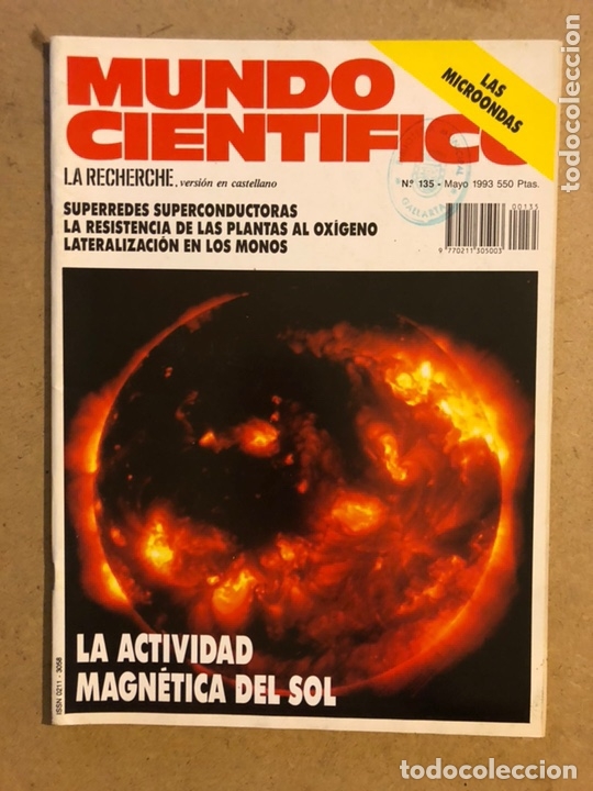 Collection Magazines and Newspapers: MUNDO CIENT&Iacute;FICO N&deg; 135 (MAYO 1995). ACTIVIDAD MAGN&Eacute;TICA DEL SOL, LAS MICROONDAS,...