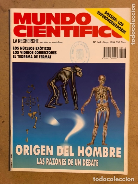 Collection Magazines and Newspapers: MUNDO CIENT&Iacute;FICO N&deg; 146 (MAYO 1994). DOSSIER: SUPERORDENADORES, ORIGEN DEL HOMBRE,...