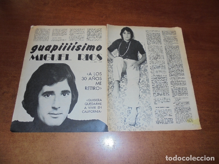 Coleccionismo de Revistas y Peri&oacute;dicos: CLIPPING 1970: ENTREVISTA MIGUEL R&Iacute;OS. HISPNO OLIVETTI. EL DEMONIO DE LOS CELOS. MARCELLO MASTROIANI