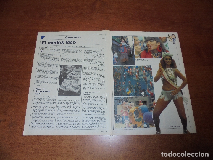 Coleccionismo de Revistas y Peri&oacute;dicos: MODA 1981: CARNAVALES, EL MARTES LOCO. C&Aacute;DIZ. ALBERTI PREGONERO. BRASIL. ITALIA. ALEMANIA.