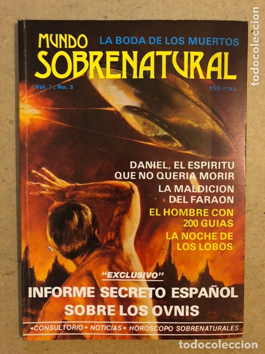 Colecionismo de Revistas e Jornais: MUNDO SOBRENATURAL VOL. 1 N&deg; 3 (1980). INFORME SECRETO ESPA&Ntilde;OL SOBRE LOS OVNIS,...