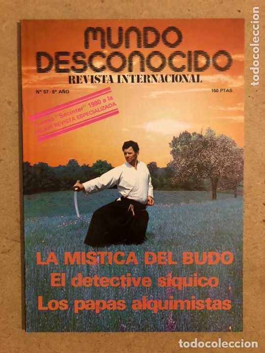Colecionismo de Revistas e Jornais: MUNDO DESCONOCIDO N&deg; 57 (1981). LA M&Iacute;STICA DEL BUDO, EL DETECTIVE SIQUICO,...