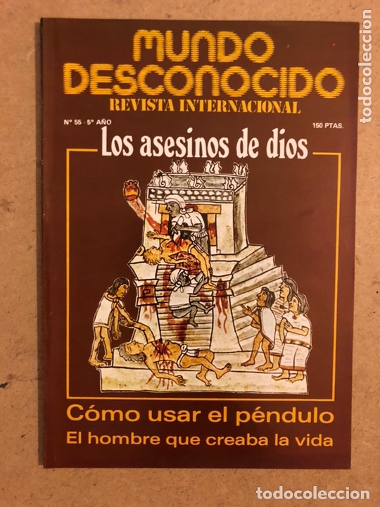 Coleccionismo de revistas y peri&oacute;dicos: MUNDO DESCONOCIDO N&deg; 55 (1981). LOS ASESINOS DE DIOS, COMO USAR EL PENDULO,...