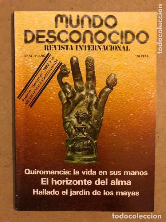 Sammeln von Zeitschriften und Zeitungen: MUNDO DESCONOCIDO N&deg; 54 (1980). QUIROMANCIA, EL HORIZONTE DEL ALMA, JARD&Iacute;N DE LOS MAYAS,...