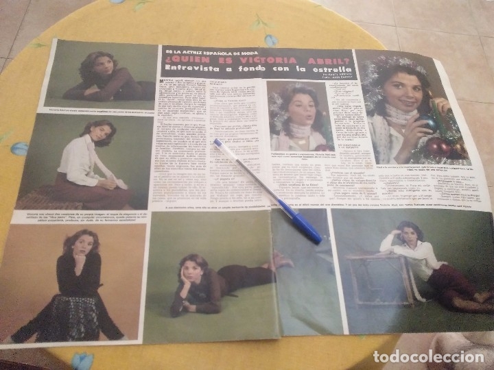 Coleccionismo de revistas y peri&oacute;dicos: ANTIGUO RECORTE REVISTA 1977 3 PAGINAS ENTREVISTA A LA ACTRIZ ESPA&Ntilde;OLA VICTORIA ABRIL