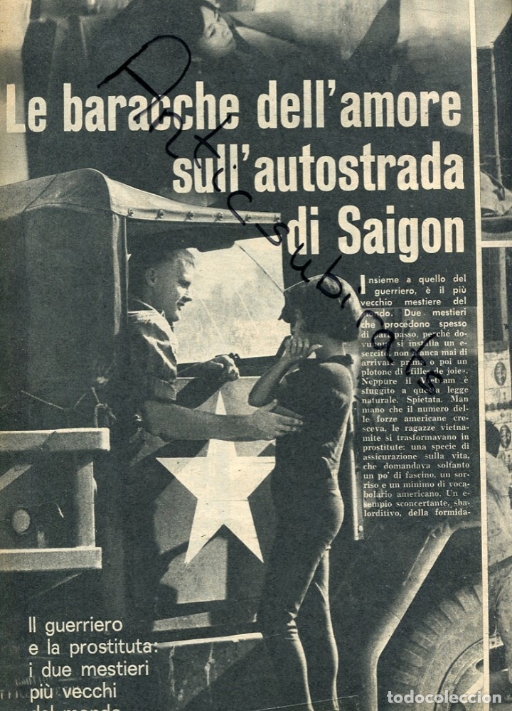 Coleccionismo de Revistas y Peri&oacute;dicos: ABC ITALIANA A&Ntilde;O 1968 VIETNAM LAS RELACIONES ENTRE LOS SOLDADOS Y LA PROSTITUCION VIETNAMITA SAIGON