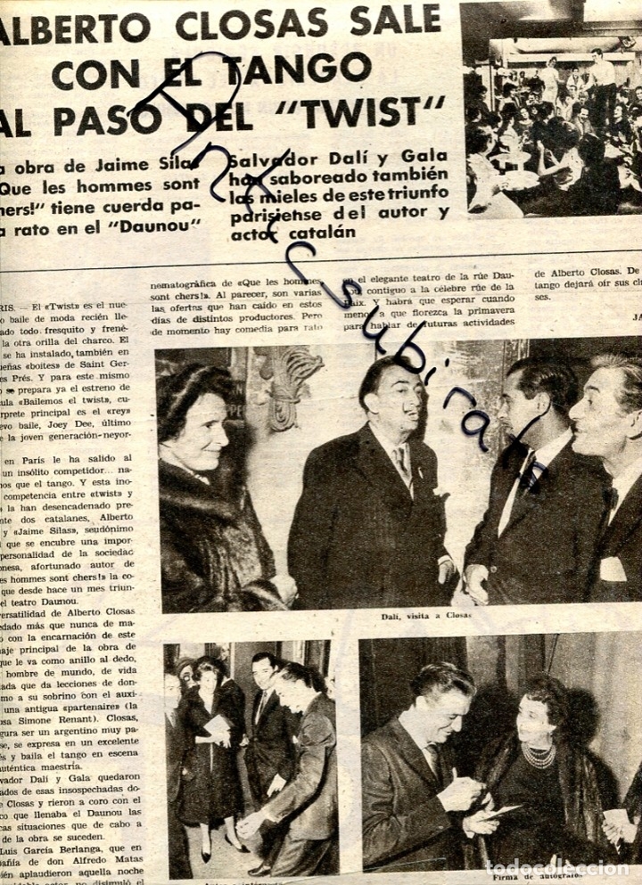 Collezionismo di Riviste e Giornali: REVISTA A&Ntilde;O 1962 VICTOR CATALA CATERINA ALBERT L' ESCALA VICENTE BOU SARDANA SALVADOR DALI CLOSAS