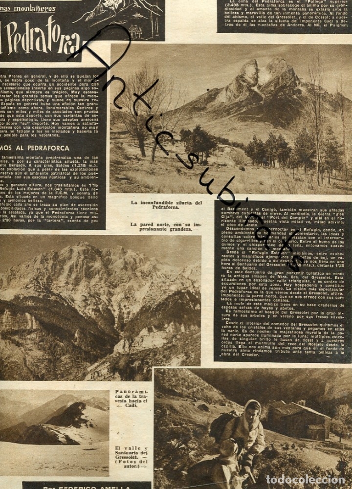 Coleccionismo de Revistas y Peri&oacute;dicos: REVISTA A&Ntilde;O 1955 PEDRAFORCA  GRESOLET  EL DRAC DE VILAFRANCA DEL PENEDES