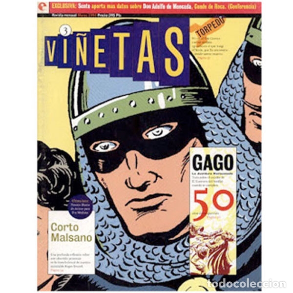 Sammeln von Zeitschriften und Zeitungen: Revista VI&Ntilde;ETAS n&ordm;#3 (marzo 1994) . mezzo pirus vazquez miralles torpedo comi