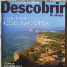 Coleccionismo de Revistas y Periódicos: DESCOBRIR CATALUNYA. Nº 59 - COLLSACABRA