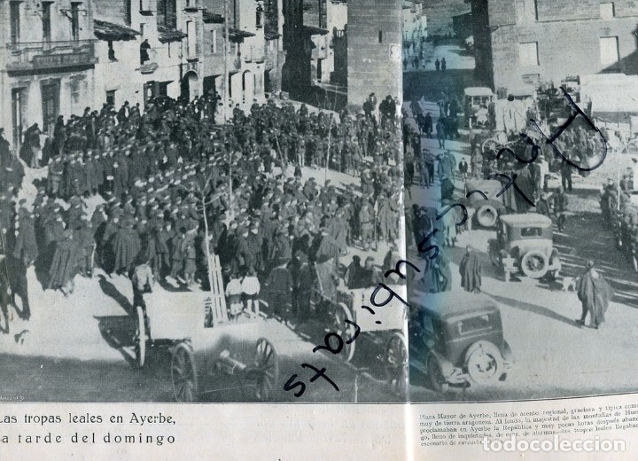 Coleccionismo de revistas y peri&oacute;dicos: REVISTA A&Ntilde;O 1930 SUBLEVACION REVOLUCION EN JACA CILLA ESPECTACULARES FOTOS DE AYERBE