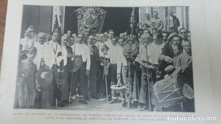 Colecionismo de Revistas e Jornais: HERMANDAD ROCIO RETABLO MONASTERIO SIJENA PROCESION CORPUS BARCELONA AJANGUIZ J.URIBURU A&Ntilde;O 1932