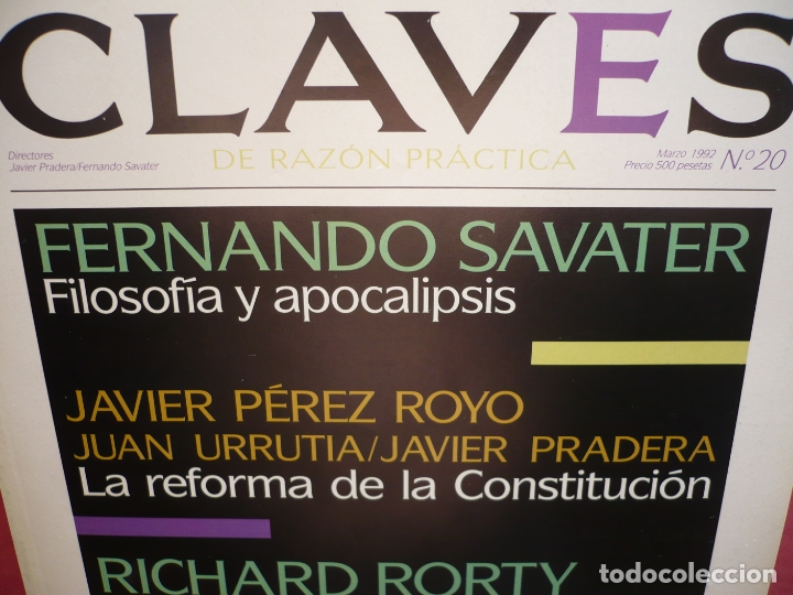 Coleccionismo de Revistas y Peri&oacute;dicos: Claves de la Raz&oacute;n Pr&aacute;tica, n&ordm; 20.