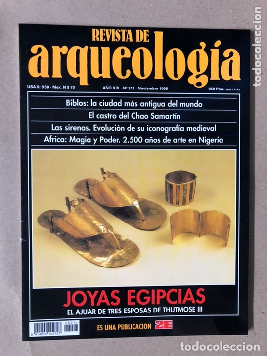 Sammeln von Zeitschriften und Zeitungen: REVISTA DE ARQUEOLOG&Iacute;A N&deg; 211 (NOVIEMBRE 1998). JOYAS EGIPCIAS, BIBLOS: LA CIUDAD M&Aacute;S ANTIGUA