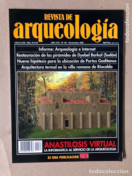 Collezionismo di Riviste e Giornali: REVISTA DE ARQUEOLOG&Iacute;A N&deg; 187 (NOVIEMBRE 1996). ANASTILOSIS VIRTUAL, RESTAURACI&Oacute;N DYEBEL BARKAL