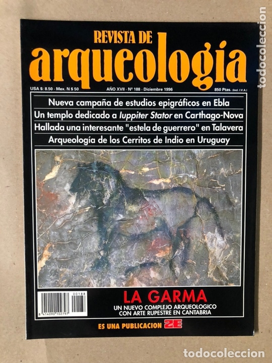 Coleccionismo de revistas y peri&oacute;dicos: REVISTA DE ARQUEOLOG&Iacute;A N&deg; 188 (DICIEMBRE 1996). LA GARMA (ARTE RUPESTRE CANTABRIA), EBLA