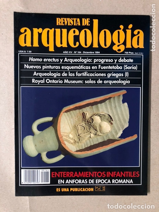 Sammeln von Zeitschriften und Zeitungen: REVISTA DE ARQUEOLOG&Iacute;A N&deg; 164 (DICIEMBRE 1994). ENTERRAMIENTOS INFANTILES, HOMO ERECTUS