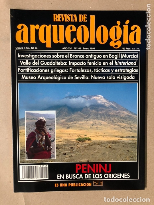 Collezionismo di Riviste e Giornali: REVISTA DE ARQUEOLOG&Iacute;A N&deg; 165 (ENERO 1995). PENINJ, BRONCE ANTIGUO EN BAGIL (MURCIA), VALLE DE GUDAL