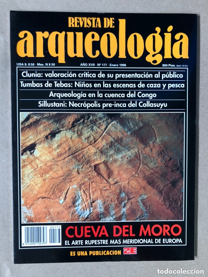 Coleccionismo de revistas y peri&oacute;dicos: REVISTA DE ARQUEOLOG&Iacute;A N&deg; 177 (ENERO 1996). CUEVA DEL MORO, CLUNIA, SILLUSTANI, TUMBAS TEBAS