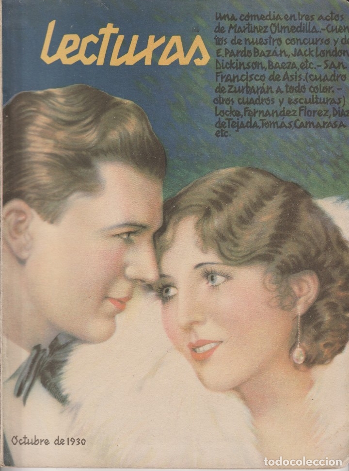 Coleccionismo de Revistas y Peri&oacute;dicos: ANTIGUA REVISTA LECTURAS OCTUBRE 1930 .. ORQUIDEAS SALVAJES CON GRETA GARBO