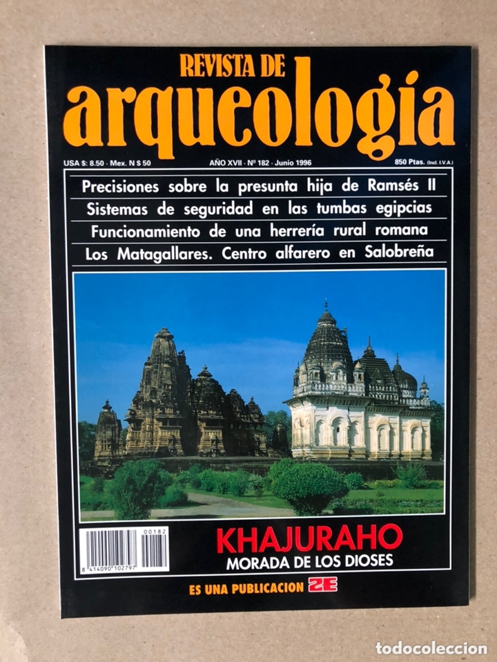 Collezionismo di Riviste e Giornali: REVISTA DE ARQUEOLOG&Iacute;A N&deg; 182 (JUNIO 1996). KHAJURAHO, PRESUNTA HIJA RAMS&Eacute;S II, LOS MATAGALLARES,...