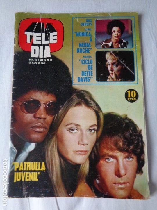Collectionnisme de Revues et Journaux: REVISTA -TELE DIA N&ordm; 32 -13 AL 19 MAYO 1973 - PATRULLA JUVENIL - RECOPA milan - LEEDS - elvis ...