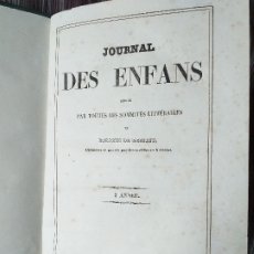 Coleccionismo de Revistas y Periódicos: REVISTA JOURNAL DES ENFANTS 1840 ENCUADERNADO GRABADOS. Lote 174251334