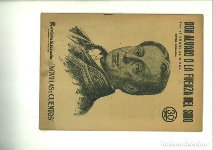 Colecionismo de Revistas e Jornais: DON &Aacute;LVARO O LA FUERZA DEL SINO. Duque de Rivas