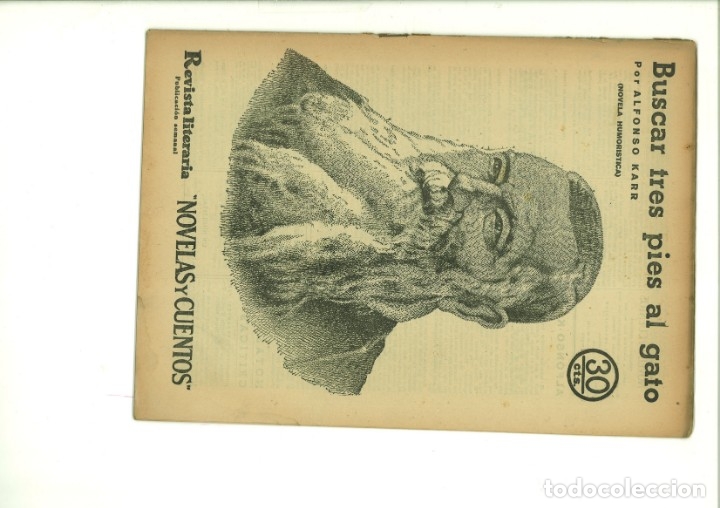 Coleccionismo de Revistas y Peri&oacute;dicos: BUSCAR TRES PIES AL GATO. Alfonso Karr