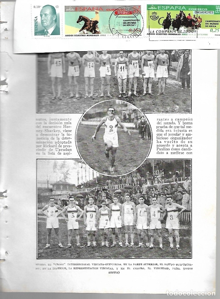Collection Magazines and Newspapers: BYN 22 ENE 1928.N&ordm; 1914. CROSS VIZCAYA GUIPUZCOA CLUB ALPINO NAVACERRADA LINDBERGH . COSTES  BRIX