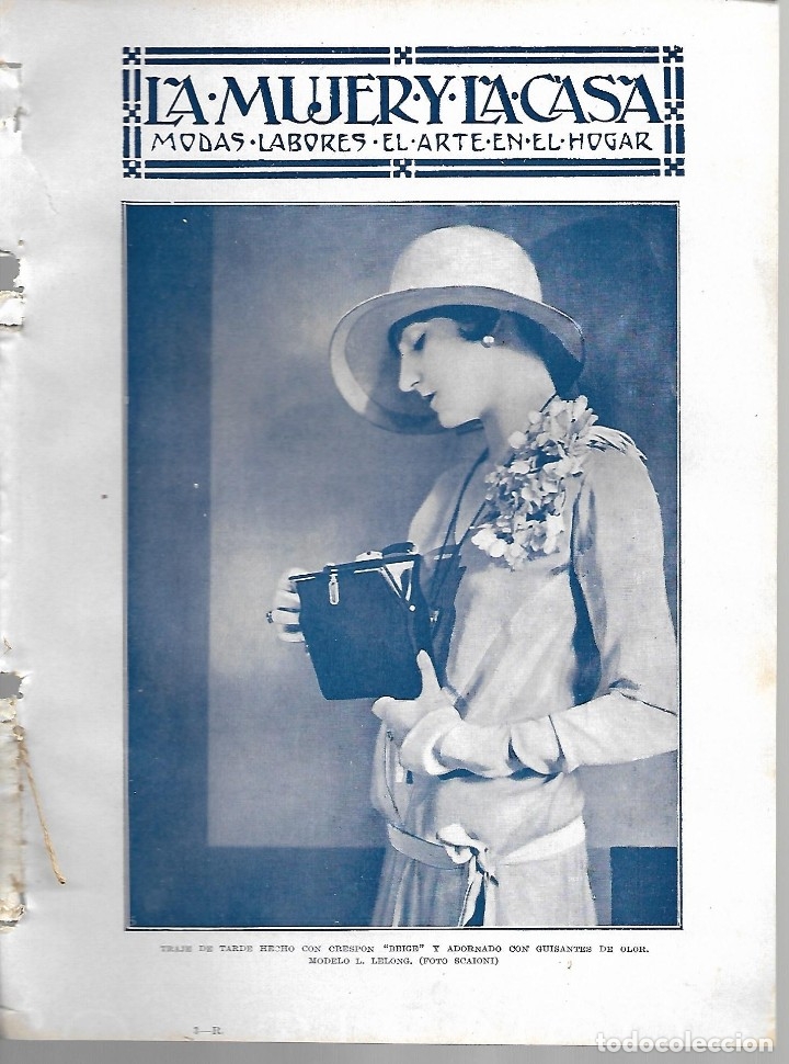 Coleccionismo de revistas y peri&oacute;dicos: BYN 22 ENE 1928.N&ordm; 1914. MUJER MODA.  MODELOS LELONG. LA CONDESA  D'ARMONVILLE.CUADERNILLO COMPLETO