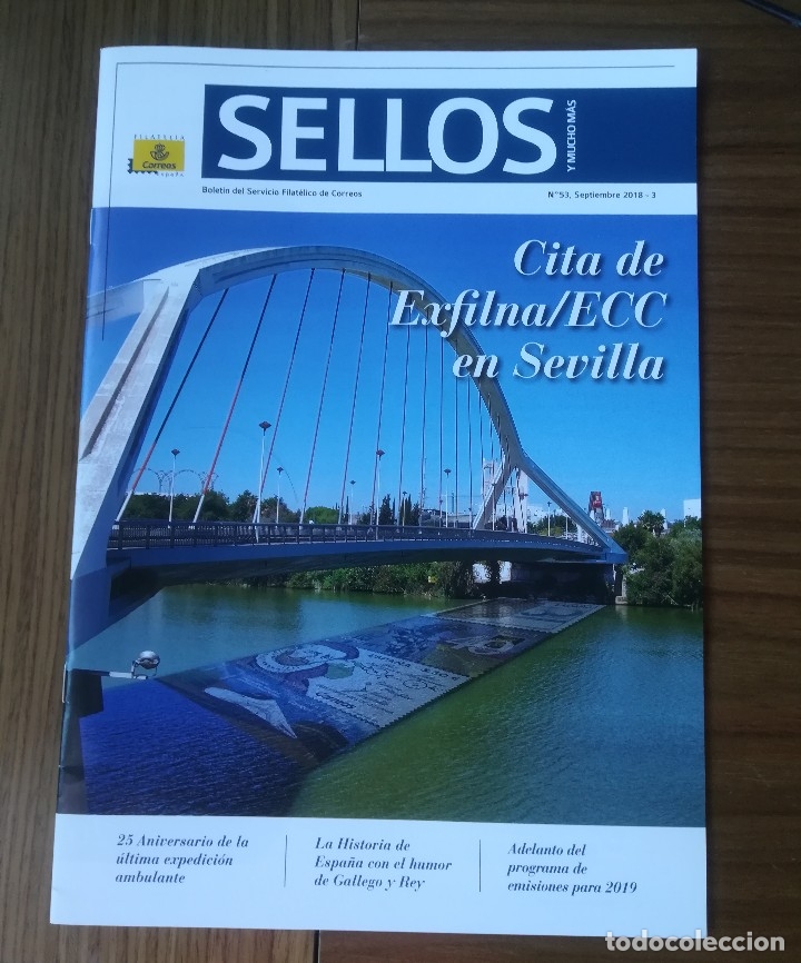 Coleccionismo de revistas y peri&oacute;dicos: BOLETIN SELLOS Y MUCHO M&Aacute;S N&ordm; 53. SEPTIEMBRE 2018. CITA DE EXFILNA/ECC EN SEVILLA