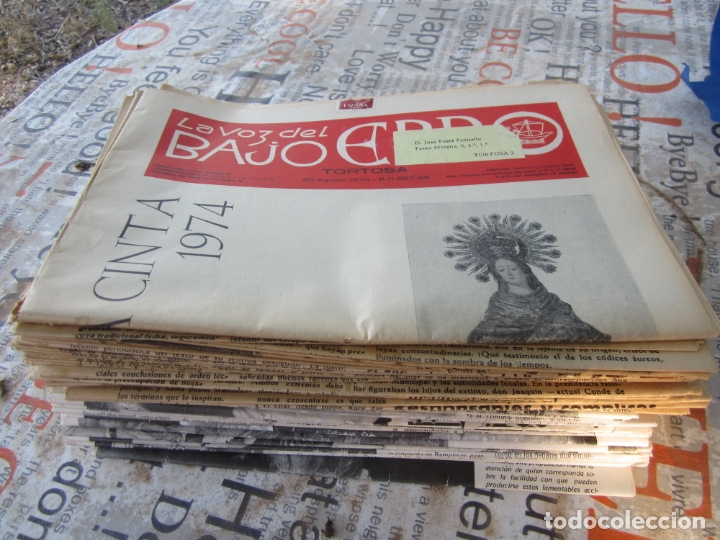 Collection Magazines and Newspapers: periodico de tortosa , la voz del bajo ebro , 47 numeros , ver interior