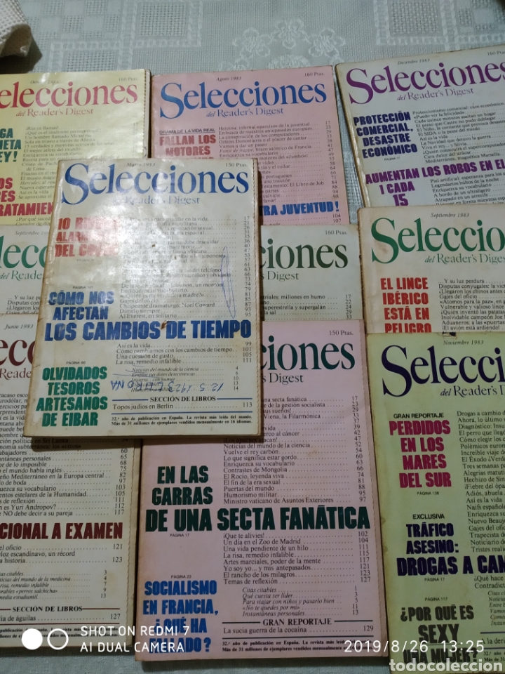 Coleccionismo de Revistas y Peri&oacute;dicos: Selecciones del Readers Digest 1983