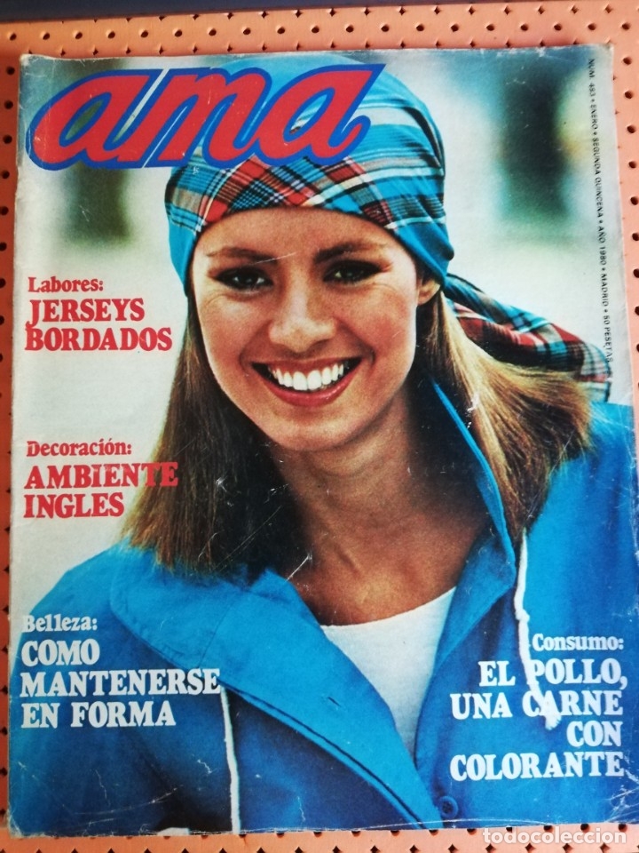 Coleccionismo de revistas y peri&oacute;dicos: AMA N&ordm; 483. VICTORIA ABRIL, PERALES, JOSE SANCHO . INCLUYE LABORES Y PATRONES