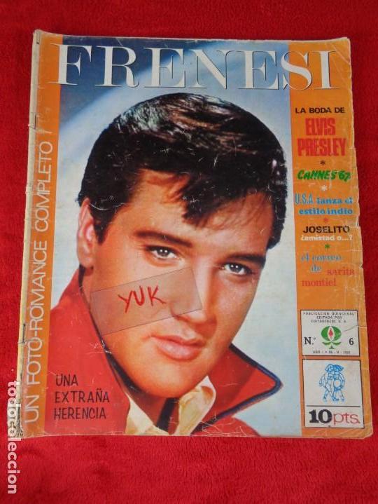 Coleccionismo de Revistas y Peri&oacute;dicos: LA BODA DE ELVIS PRESLEY report. fotos - JOSELITO - CANNES 67 ...en la REVISTA FRENESI / A&Ntilde;O 1967 /