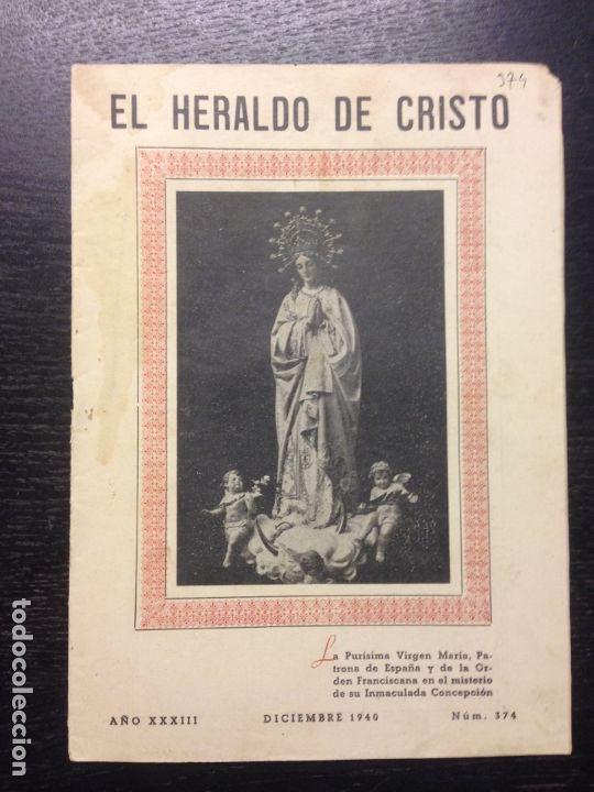 Coleccionismo de Revistas y Peri&oacute;dicos: EL HERALDO DE CRISTO, A&Ntilde;O XXXIII, DICIEMBRE 1940, NUM. 374