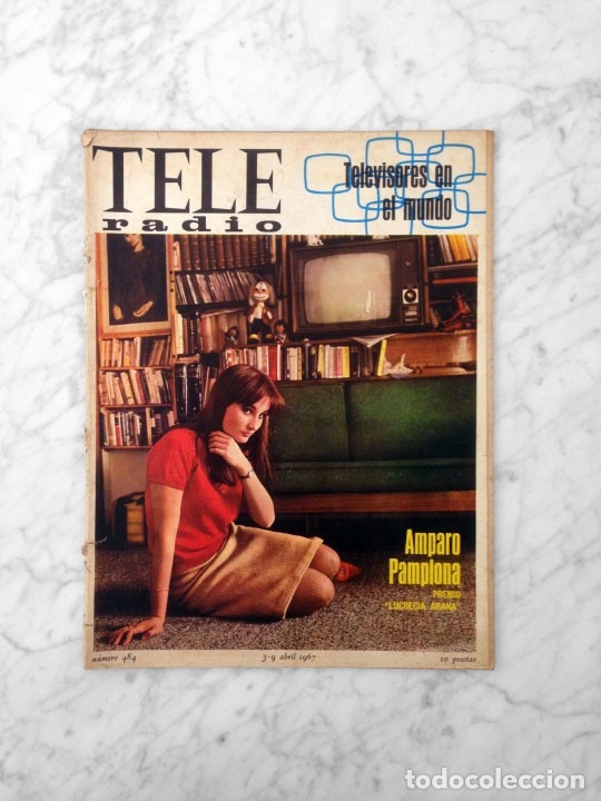 Coleccionismo de revistas y peri&oacute;dicos: TELE RADIO - 1967 - AMPARO PAMPLONA, ROBERT VAUGHN, FERNANDO GUILLEN, LALI SOLDEVILA