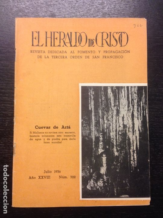 Coleccionismo de Revistas y Peri&oacute;dicos: EL HERALDO DE CRISTO, A&Ntilde;O XXVIII, JULIO 1936, NUM. 322