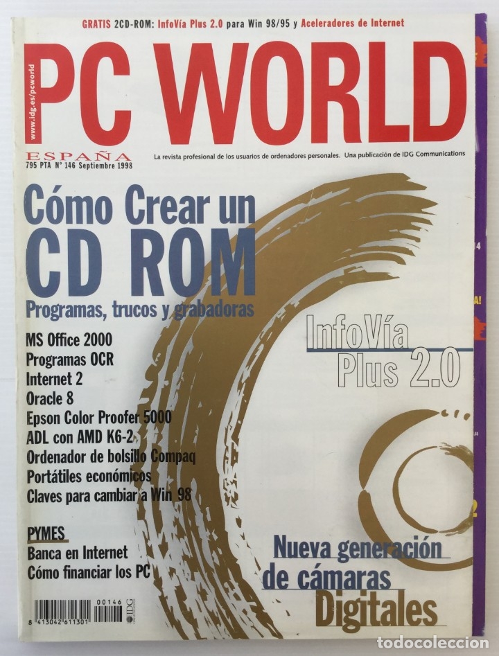 Coleccionismo de revistas y peri&oacute;dicos: Revista PC WORLD &ndash; N&ordm; 146 &ndash; 1998 &ndash; IDG