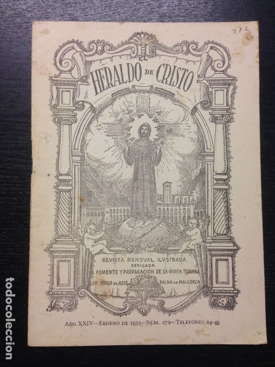Coleccionismo de Revistas y Peri&oacute;dicos: HERALDO DE CRISTO, A&Ntilde;O XXIV, ENERO DE 1932, NUM. 272, PALMA DE MALLORCA