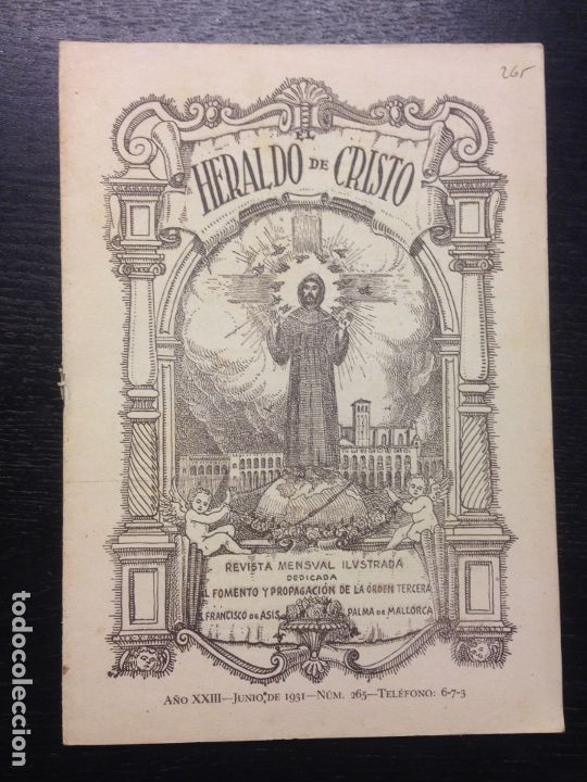 Coleccionismo de Revistas y Peri&oacute;dicos: HERALDO DE CRISTO, A&Ntilde;O XXIII, JUNIO DE 1931, NUM, 265, PALMA DE MALLORCA