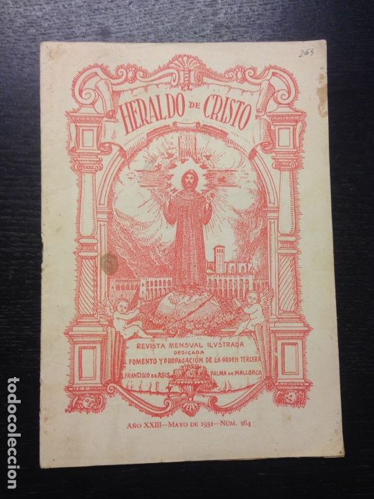 Coleccionismo de Revistas y Peri&oacute;dicos: HERALDO DE CRISTO, A&Ntilde;O XXIII, MAYO DE 1931, NUM. 264, PALMA DE MALLORCA