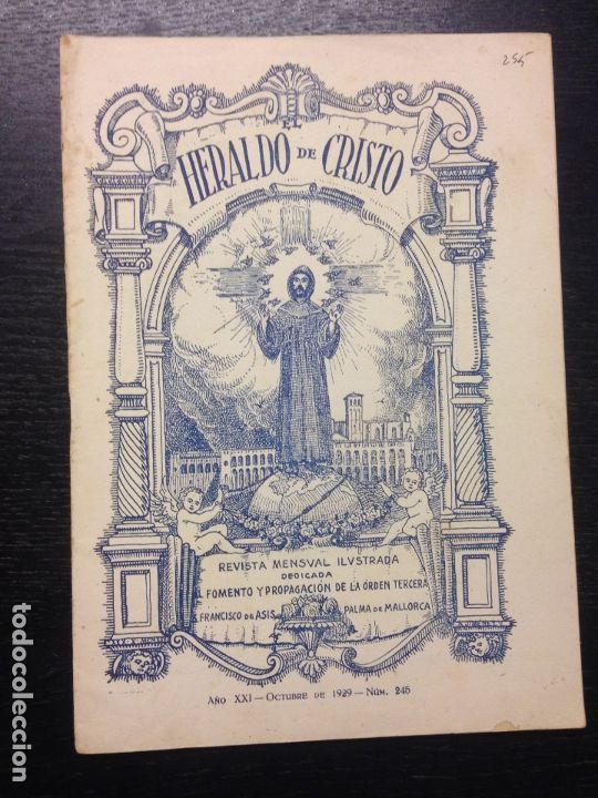 Coleccionismo de Revistas y Peri&oacute;dicos: HERALDO DE CRISTO, A&Ntilde;O XXI, OCTUBRE DE 1929, NUM. 245, PALMA DE MALLORCA