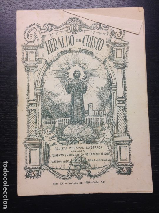 Coleccionismo de Revistas y Peri&oacute;dicos: HERALDO DE CRISTO, A&Ntilde;O XXI, AGOSTO DE 1929, NUM. 243, PALMA DE MALLORCA