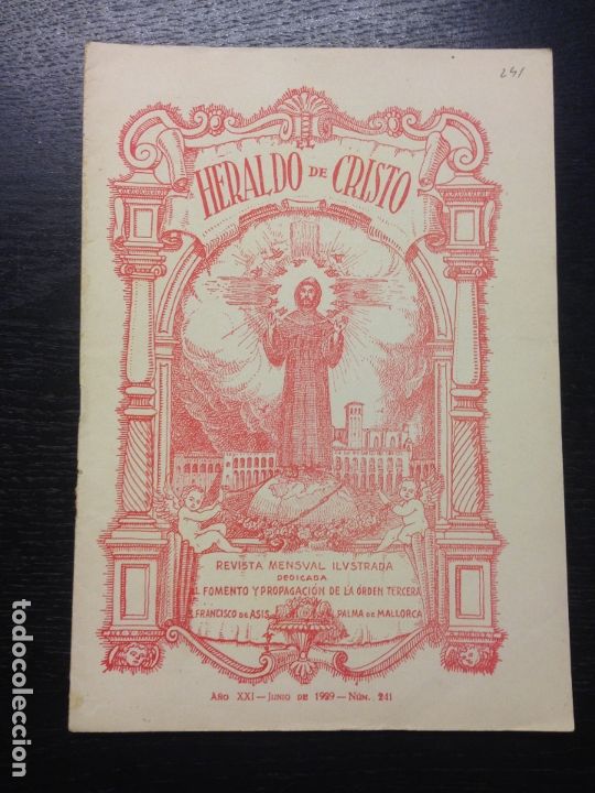 Coleccionismo de Revistas y Peri&oacute;dicos: HERALDO DE CRISTO, A&Ntilde;O XXI, JUNIO 1929, NUM. 241, PALMA DE MALLORCA