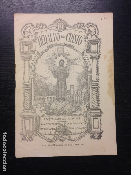 Coleccionismo de Revistas y Peri&oacute;dicos: HERALDO DE CRISTO, A&Ntilde;O XX, NOVIEMBRE DE 1928, NUM. 234, PALMA DE MALLORCA
