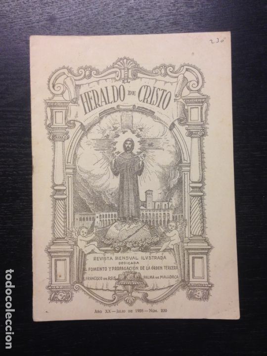 Coleccionismo de Revistas y Peri&oacute;dicos: HERALDO DE CRISTO, A&Ntilde;O XX, JULIO DE 1928, NUM. 230, PALMA DE MALLORCA